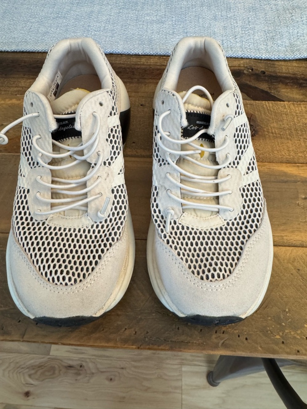 Brandblack Women's Athletic Sneakers in Off-White and Black